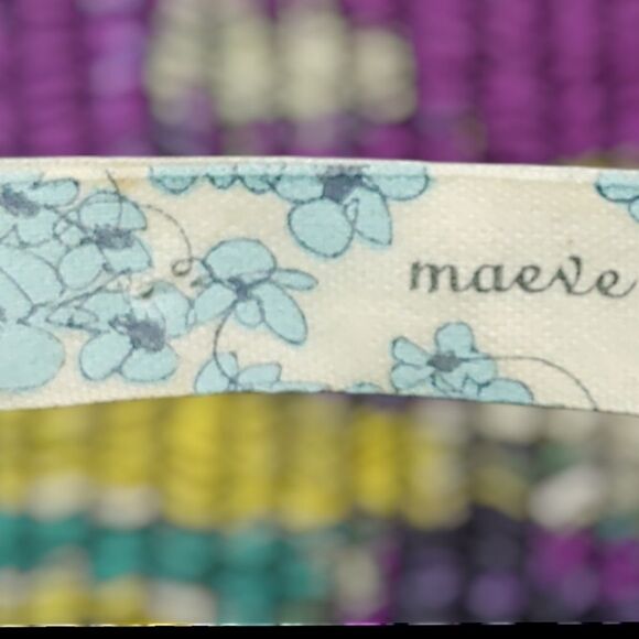 Anthropologie Maeve Giverny Silk Ruffle Smocked abstract watercolor Sundress - Picture 3 of 6